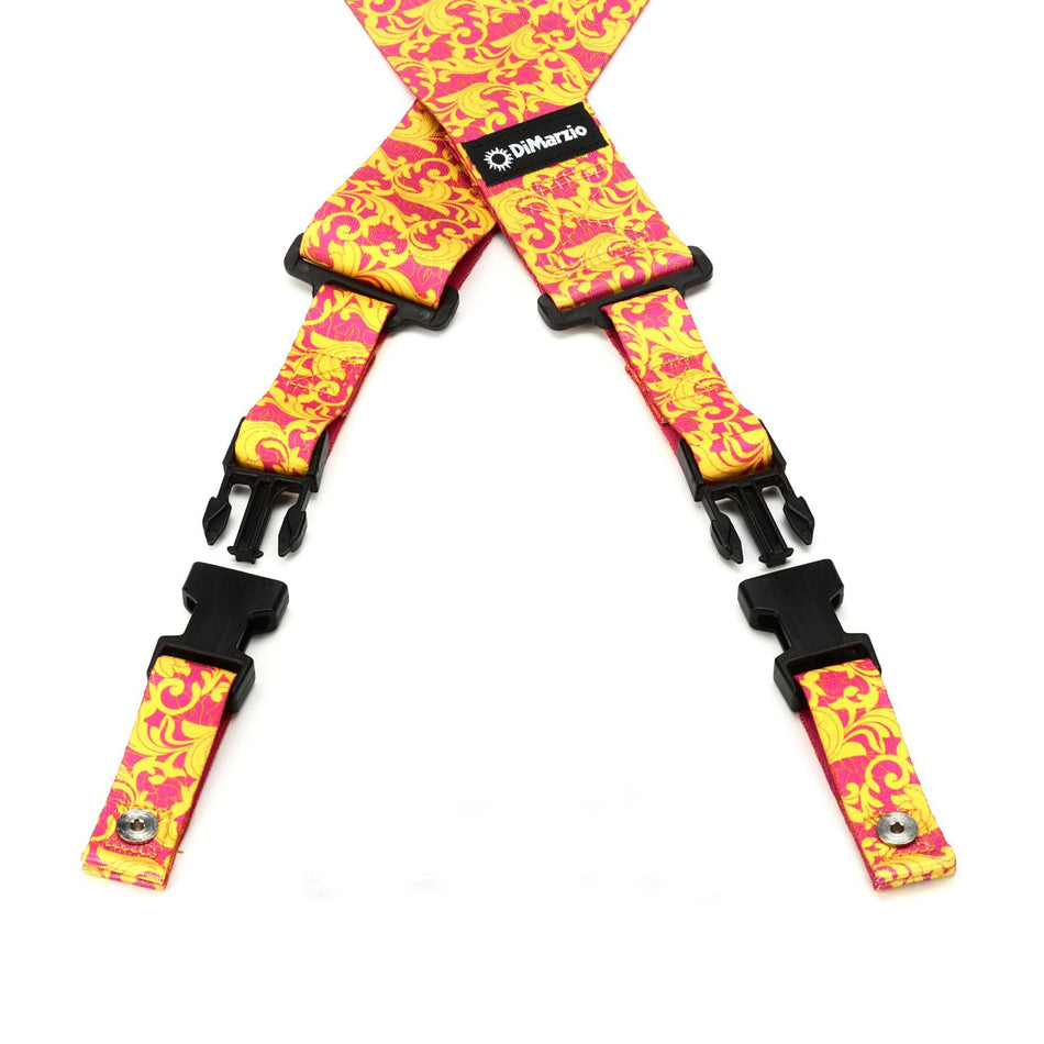 DIMARZIO DD2252 Steve Vai UtoPIA ClipLock® Strap, Pink/Gold