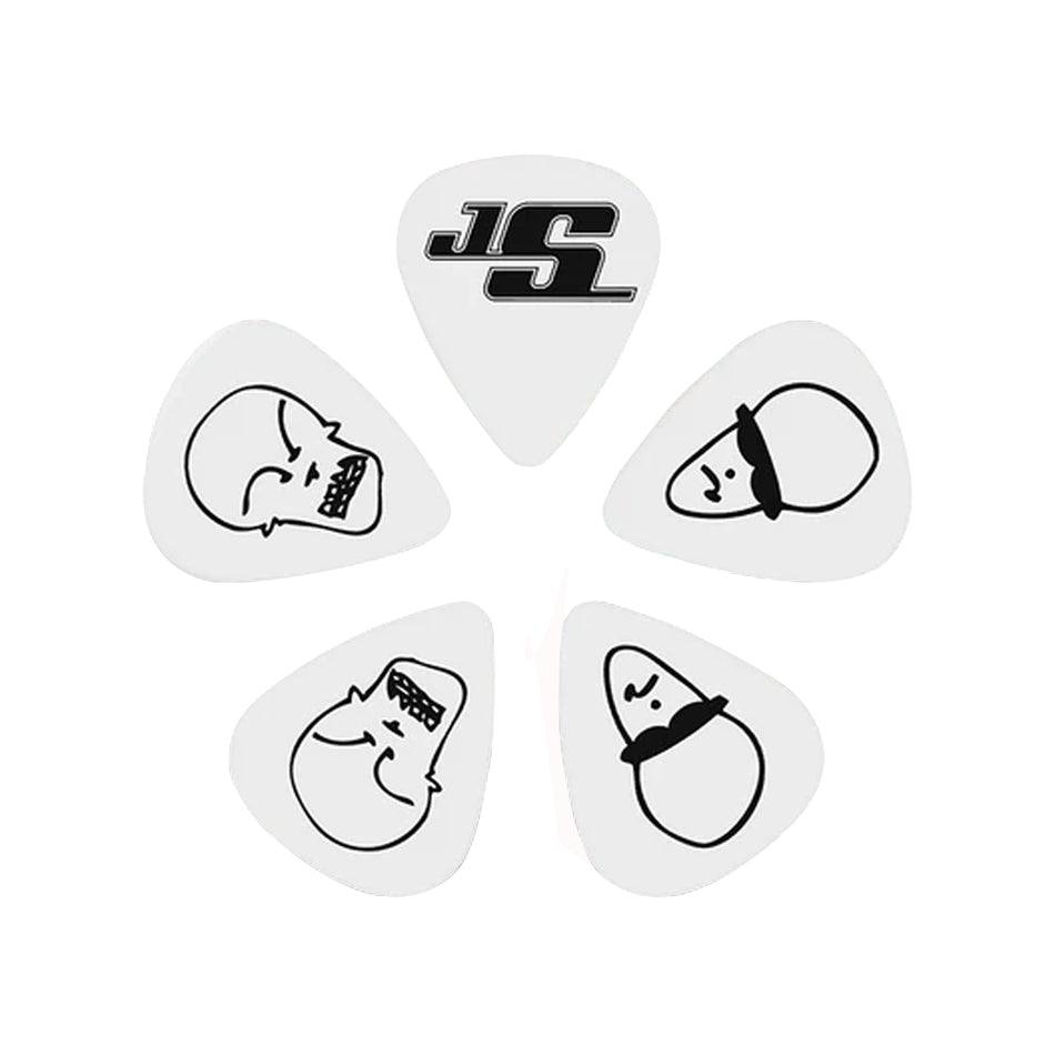 DADDARIO 1CWH4-10JS 10 SATRIANI-PICK-WHITE-MEDIUM