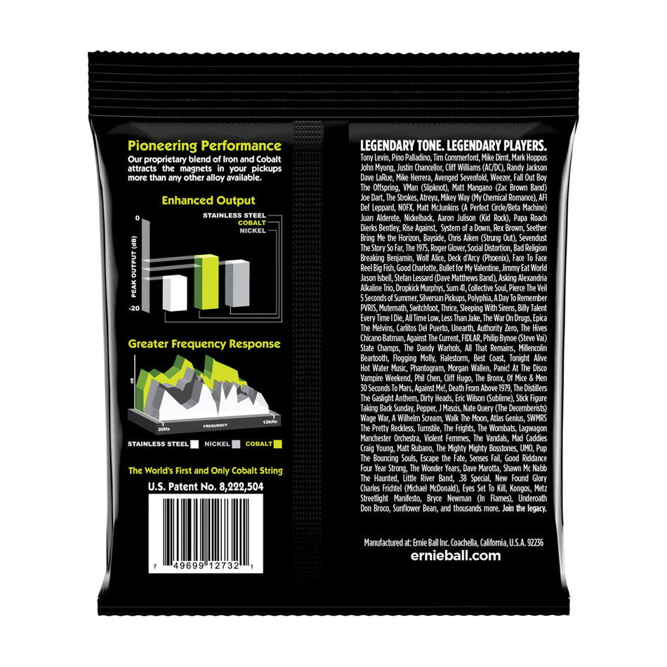 Ernie Ball P02732 REGULAR SLINKY COBALT ELECTRIC BASS STRINGS - 50-105 GAUGE