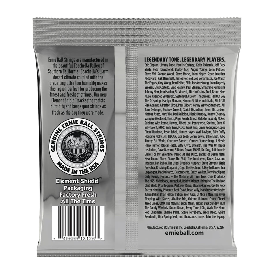 Ernie Ball P03126 NOT EVEN SLINKY COATED TITANIUM RPS ELECTRIC GUITAR STRINGS - 12-56 GAUGE