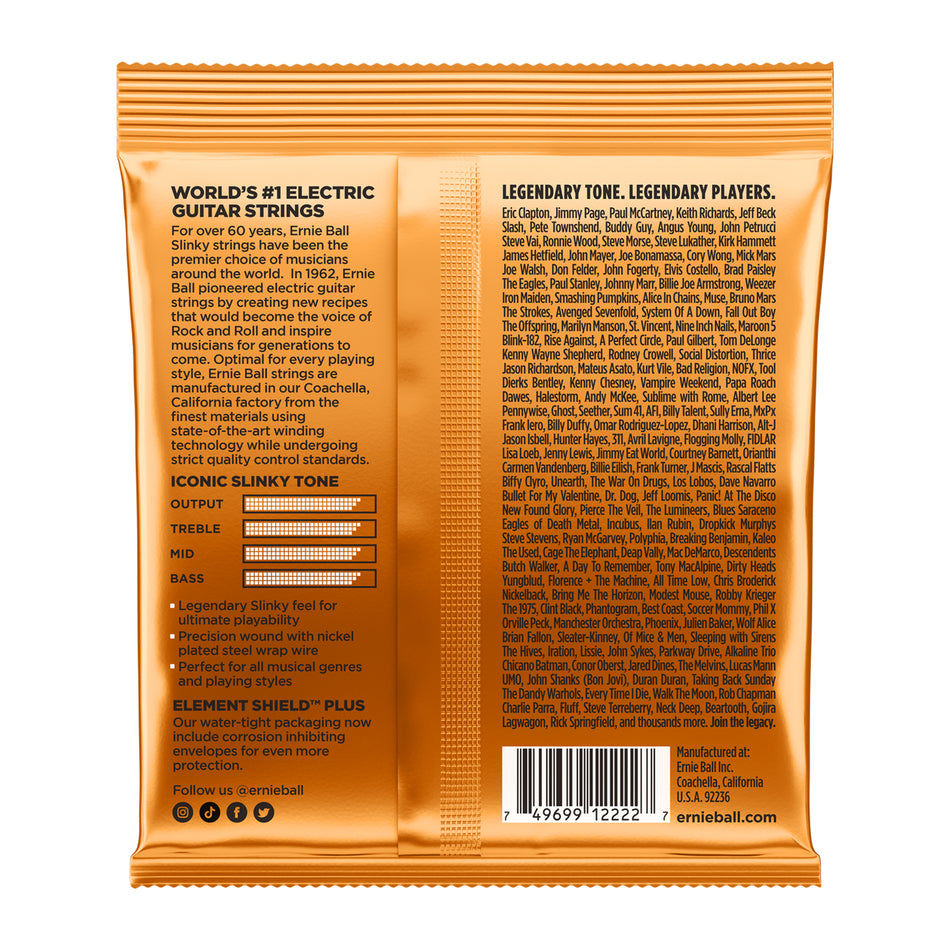 Ernie Ball P02222 HYBRID SLINKY NICKEL WOUND ELECTRIC GUITAR STRINGS - 9-46 GAUGE