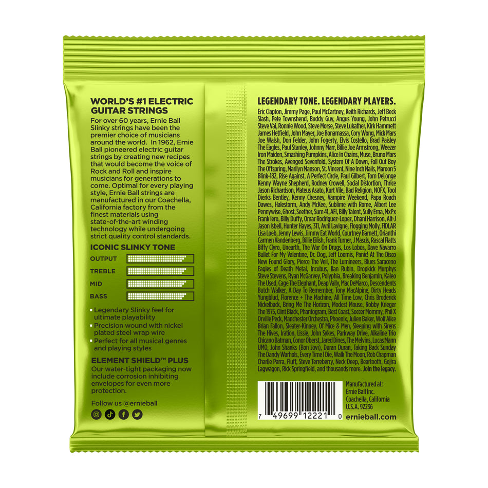 Ernie Ball P02221 REGULAR SLINKY NICKEL WOUND ELECTRIC GUITAR STRINGS - 10-46 GAUGE