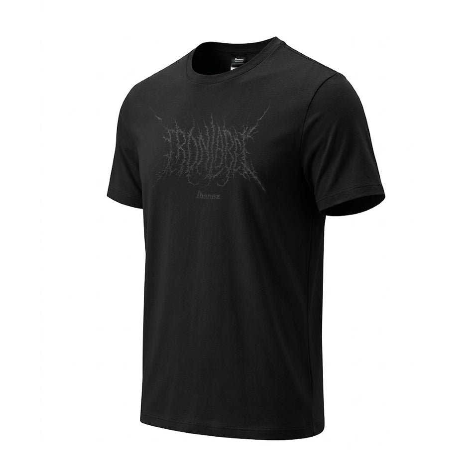 Ibanez IBAT011M T-Shirt Iron Label Black M Size