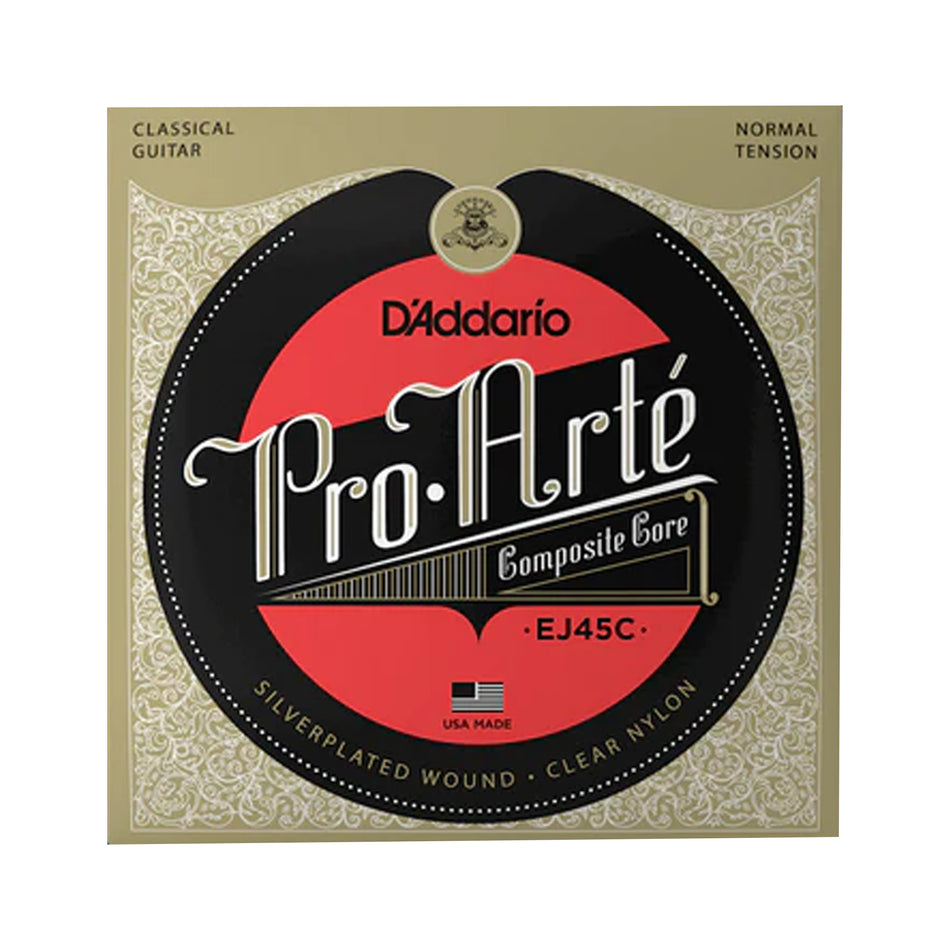 DADDARIO EJ45C Set Class Gtr Pro-Arte Clear Nyl/Silver Comp Normal Tension