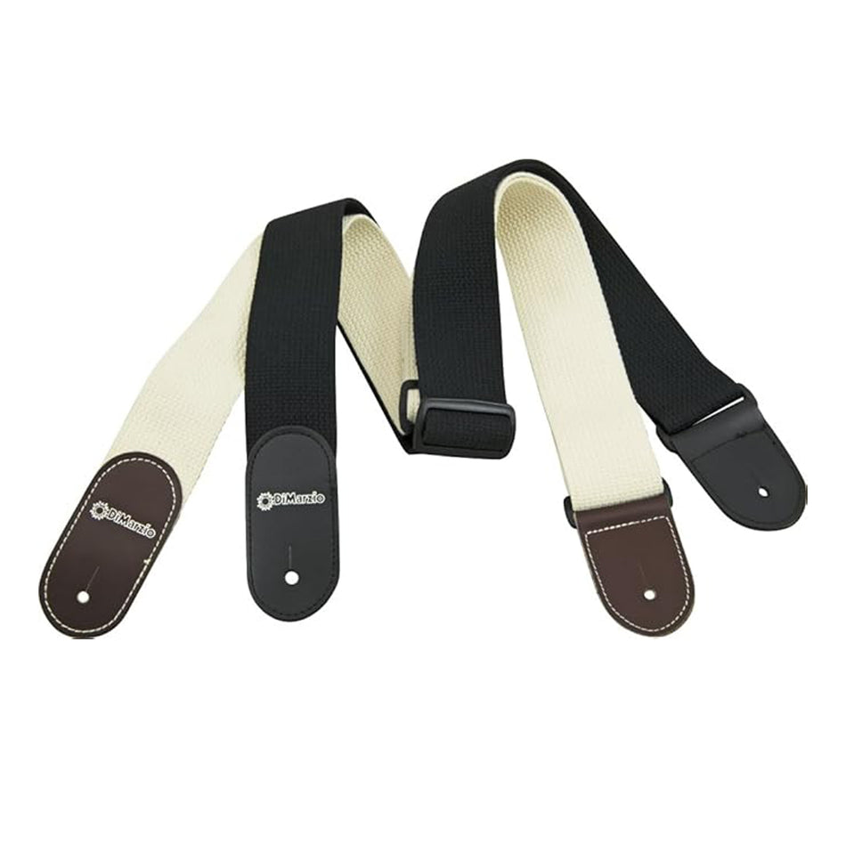 DIMARZIO DD3100CN 2" COTTON STRAP,NATURAL,WITH TABS & TIE CORD