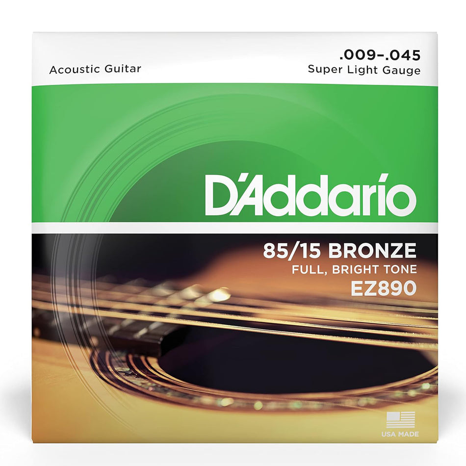 DADDARIO EZ890 SET ACOUS GTR 85/15 SUP LITE