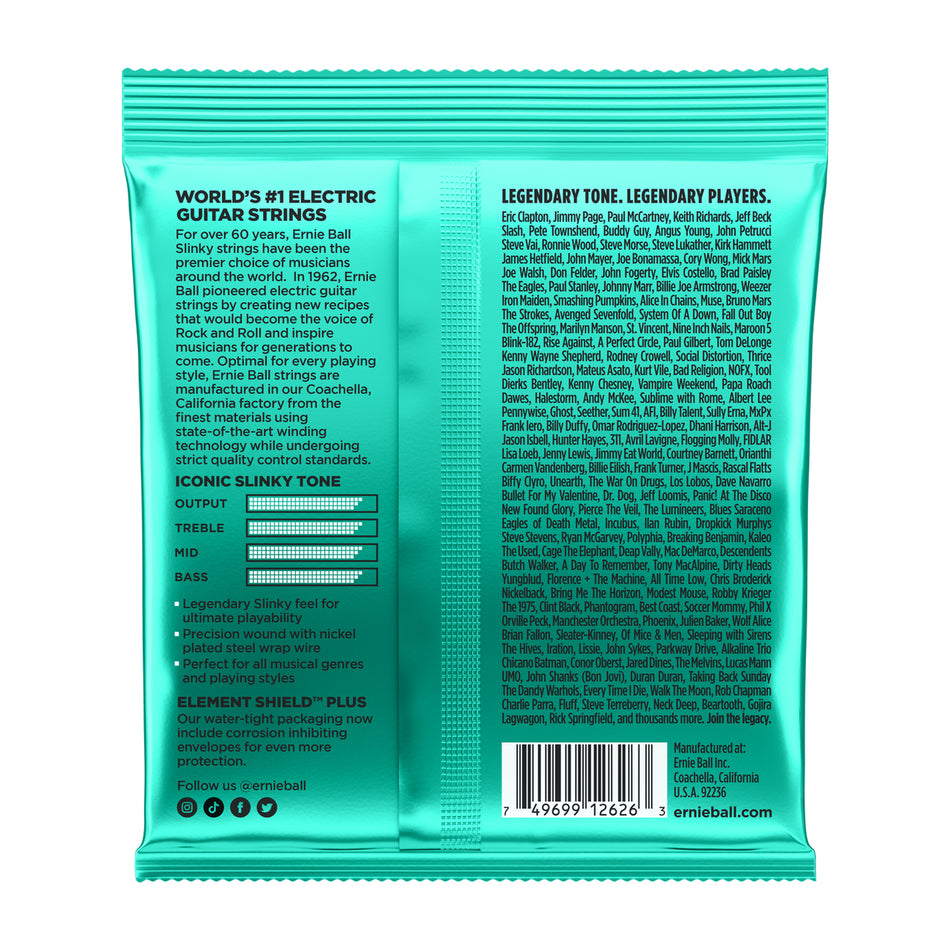 Ernie Ball P02626 NOT EVEN SLINKY NICKEL WOUND ELECTRIC GUITAR STRINGS - 12-56 GAUGE