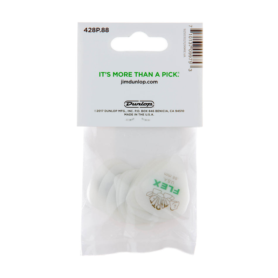 DUNLOP 428P.88 TORTEX FLEX STD NAT 12/PLYPK