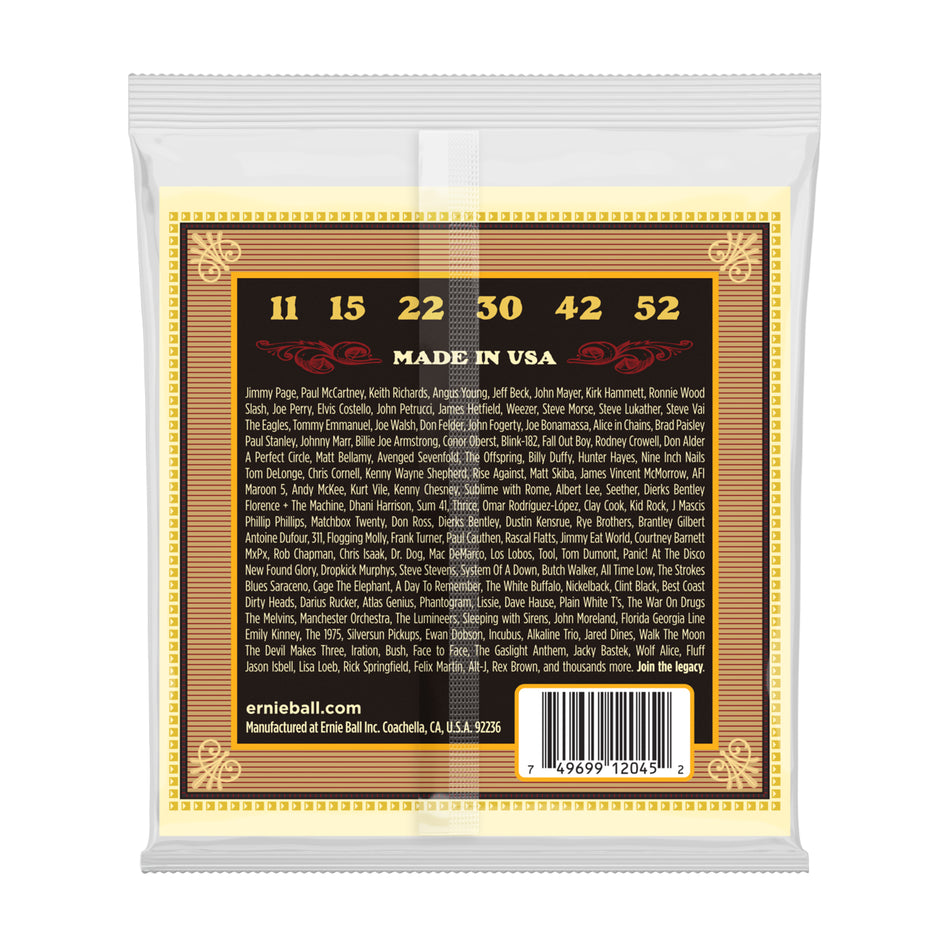 Ernie Ball P02043 EARTHWOOD SILK & STEEL REGULAR 80/20 BRONZE ACOUSTIC GUITAR STRINGS - 13-56 GAUGE