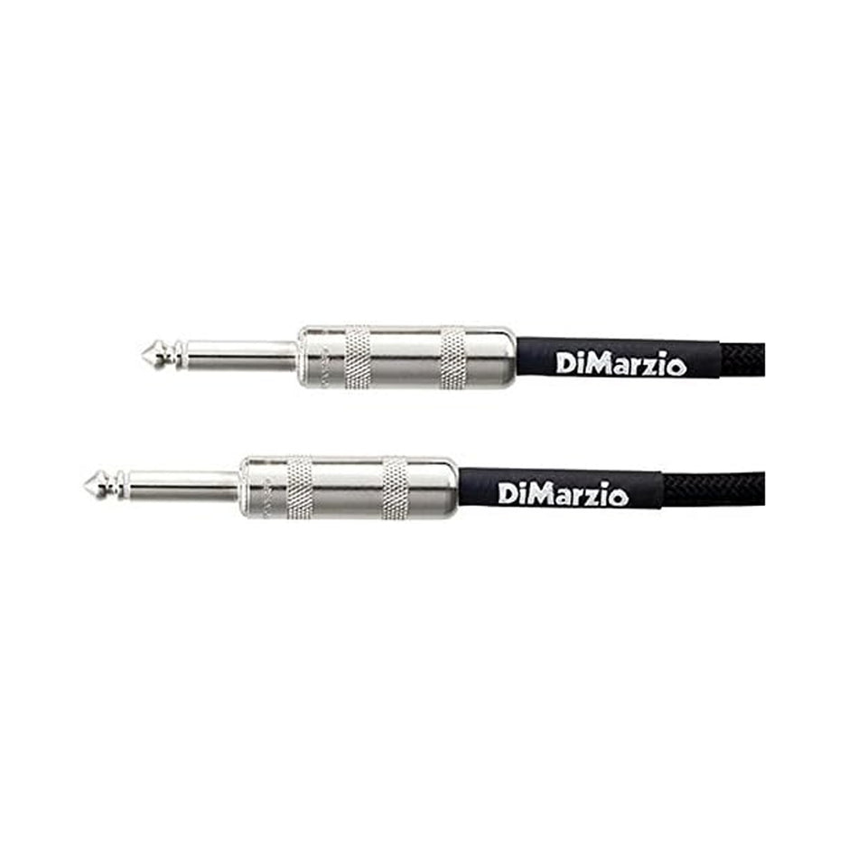 DIMARZIO OVERBRAID CABLE,10 FT BLACK