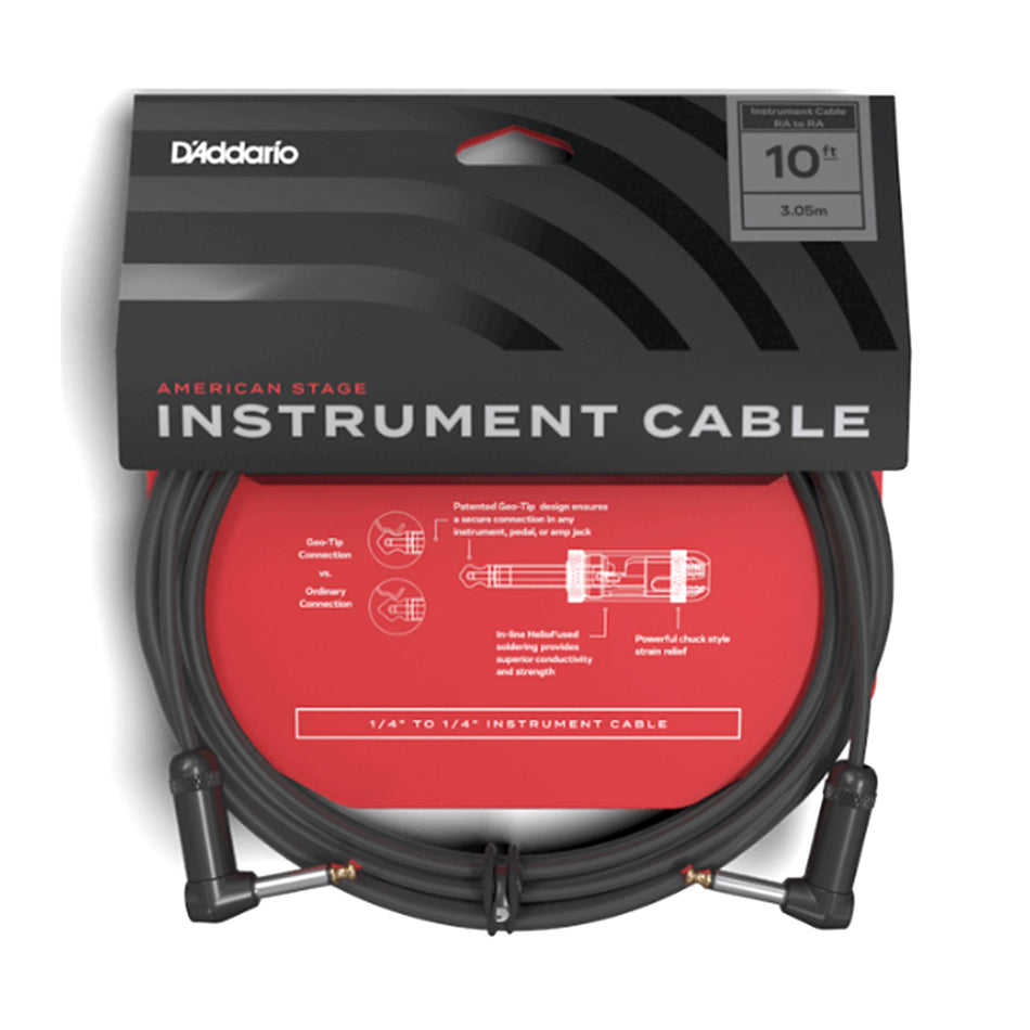 DADDARIO PW-AMSGRR-10 AMERICAN STAGE INST CBL RA 10'