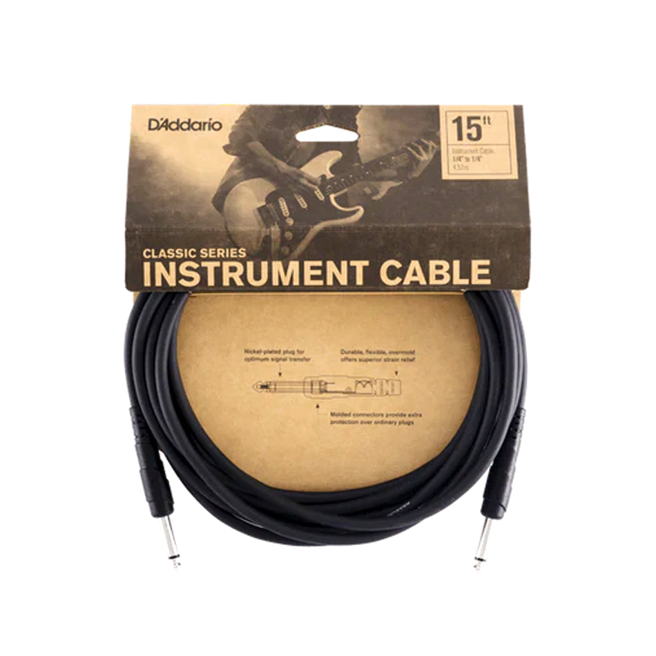 DADDARIO PW-CGT-15 15' CLS SER 1/4" INST CBL