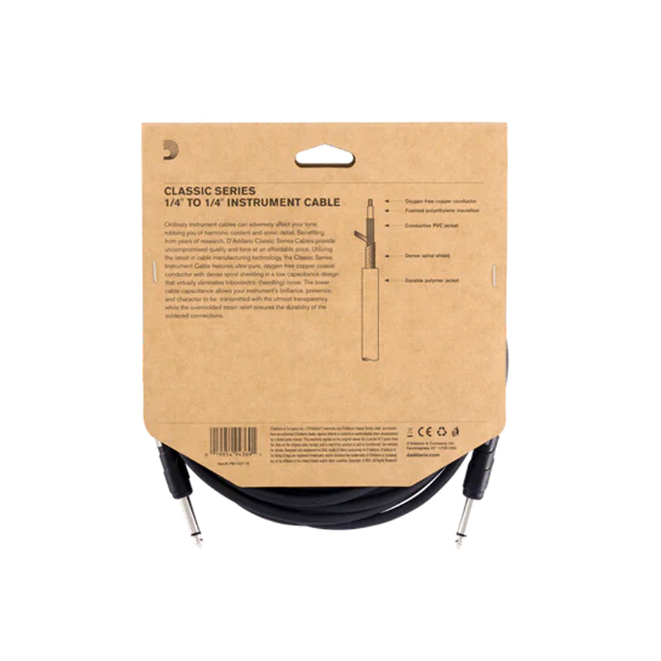 DADDARIO PW-CGT-15 15' CLS SER 1/4" INST CBL
