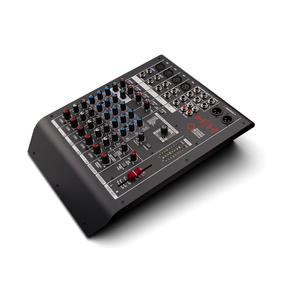 HH Electronics Q8FX HH QUEENSBERRY SERIES - Q8FX- ANALOGUE MIXING CONSOLE - 8 CHANNELS - DSP - USB