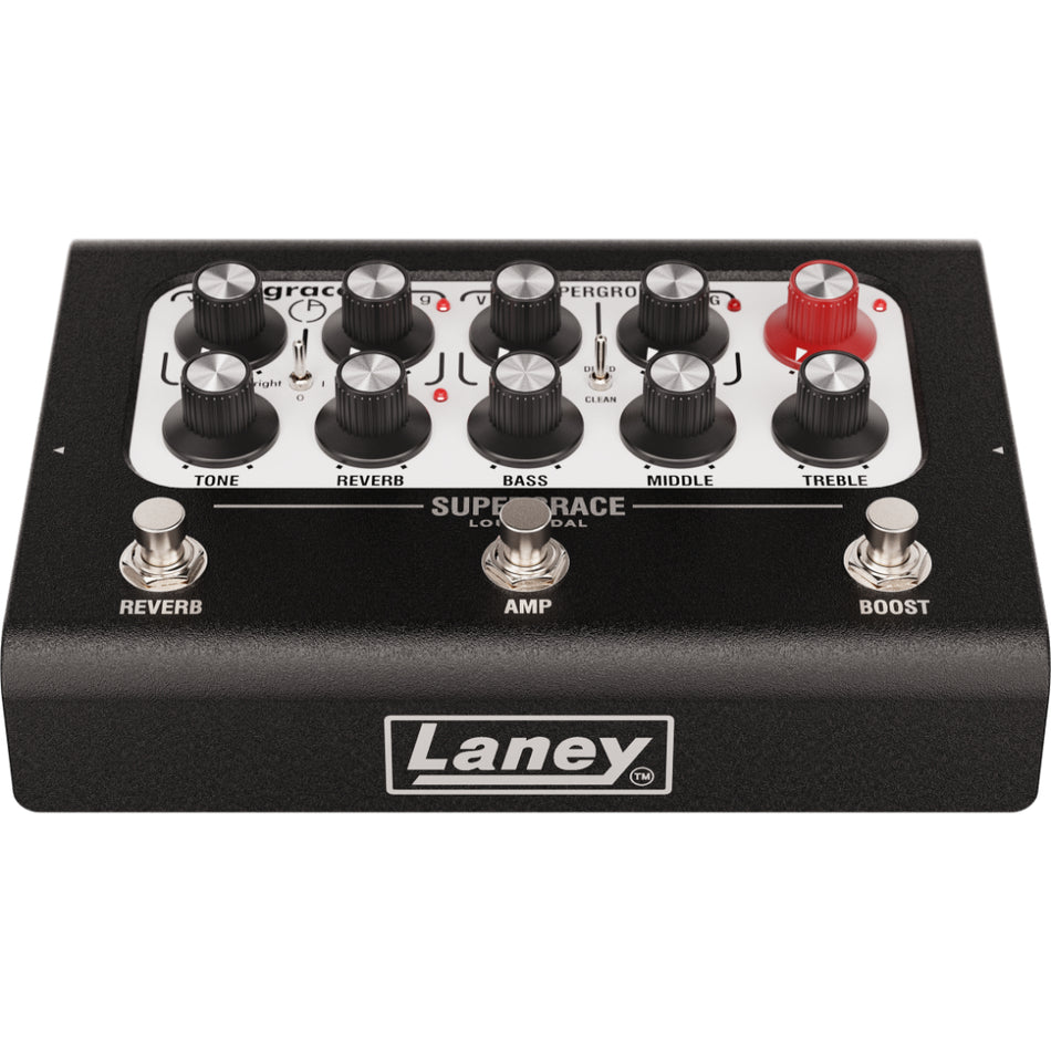 Laney BCC-Supergrace Loudpedal Boutique Dual Guitar Amplifier Pedal 60W Billy Corgan - front view - Harmony House Dubai