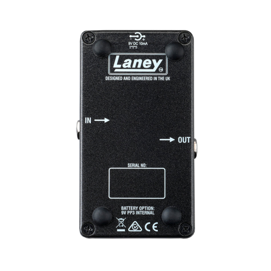 Laney BCC-Blackheath Boutique Bass Effect Pedal Distortion - side profile view - Harmony House Dubai