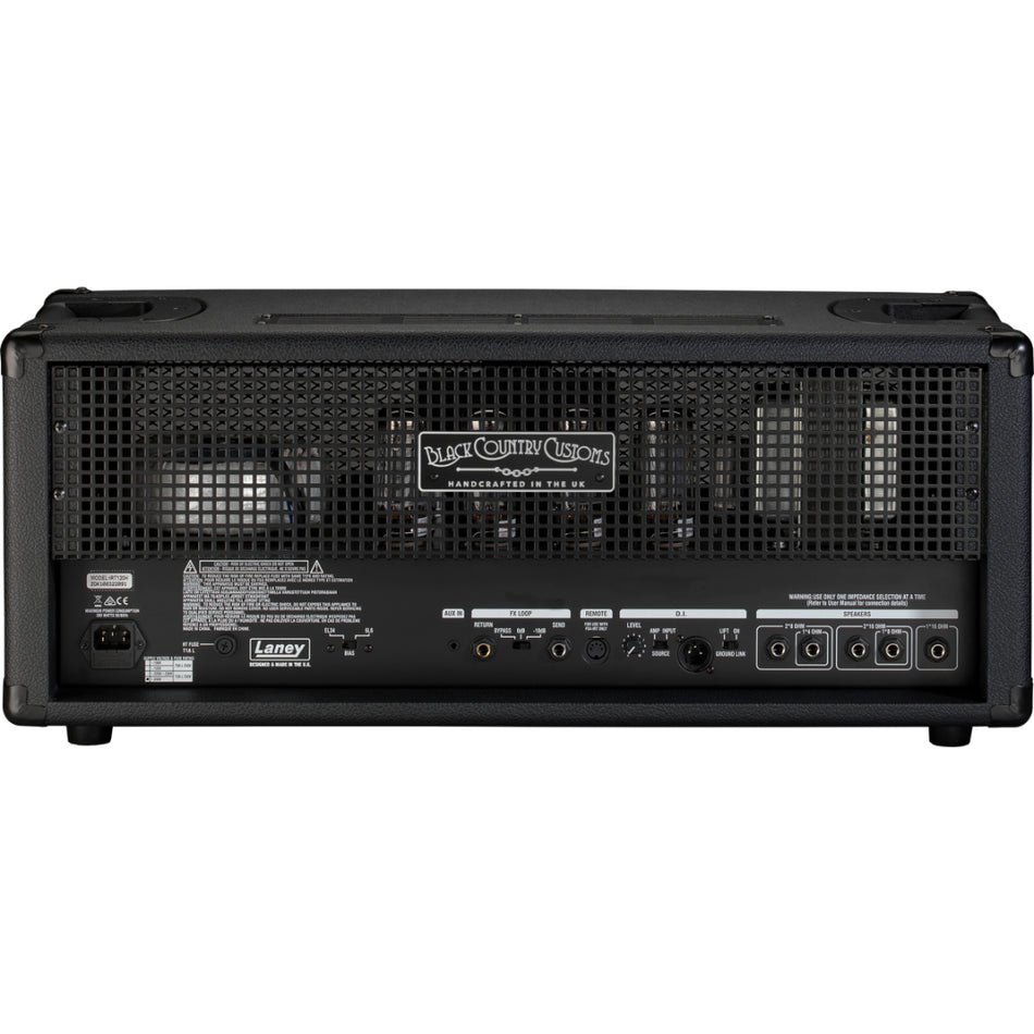 Laney Ironheart BCC-IRT120H All Tube Guitar Head 120W - side profile view - Harmony House Dubai