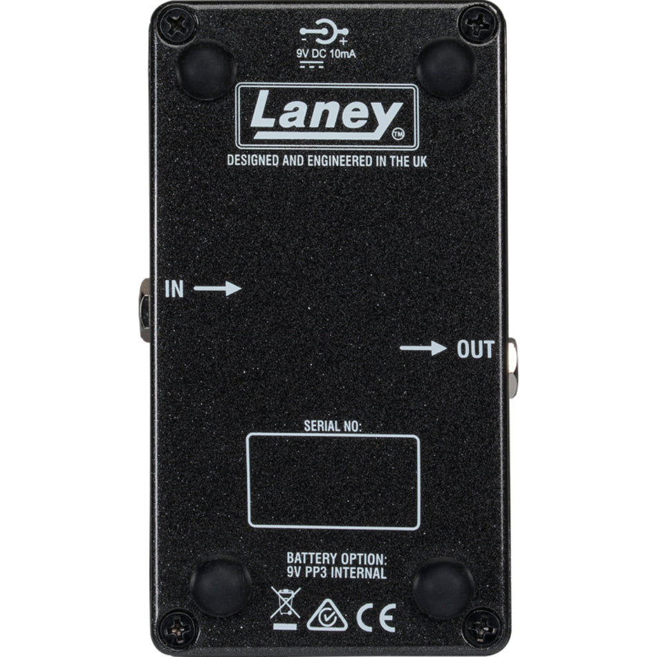 Laney BCC-Monolith Boutique Effect Pedal Distortion - side profile view - Harmony House Dubai