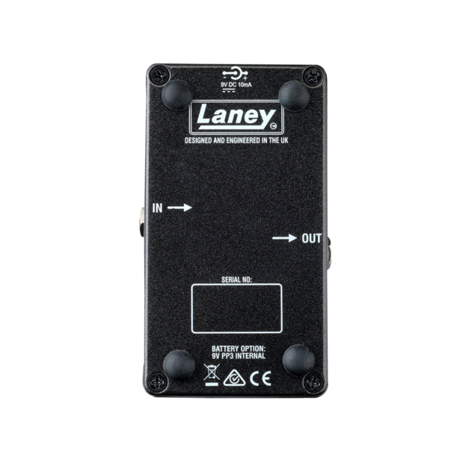 Laney BCC-TCF The Custard Factory Bass Compressor Boutique Bass Effect Pedal - side profile view - Harmony House Dubai