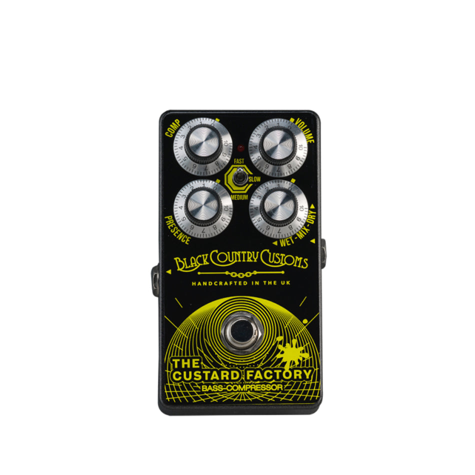 Laney BCC-TCF The Custard Factory Bass Compressor Boutique Bass Effect Pedal - front view - Harmony House Dubai