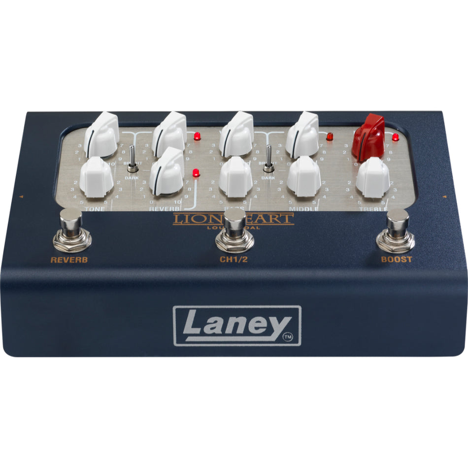 Laney BCC Loudpedal LTQ Boutique Guitar Amplifier Pedal 60W Tom Quayle - side profile view - Harmony House Dubai