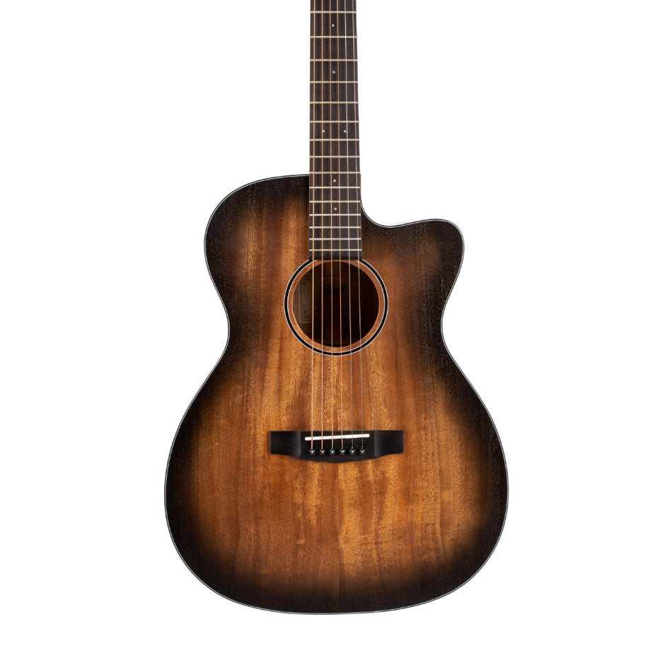 Cort CORE-OC AMH OPBB Electric Acoustic Guitar with Case| Open Pore Black Burst