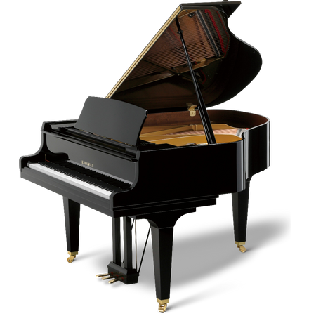 Kawai GL-30 M PEP Grand Piano With Bench Ebony Polish Indonesia - front view - Harmony House Dubai