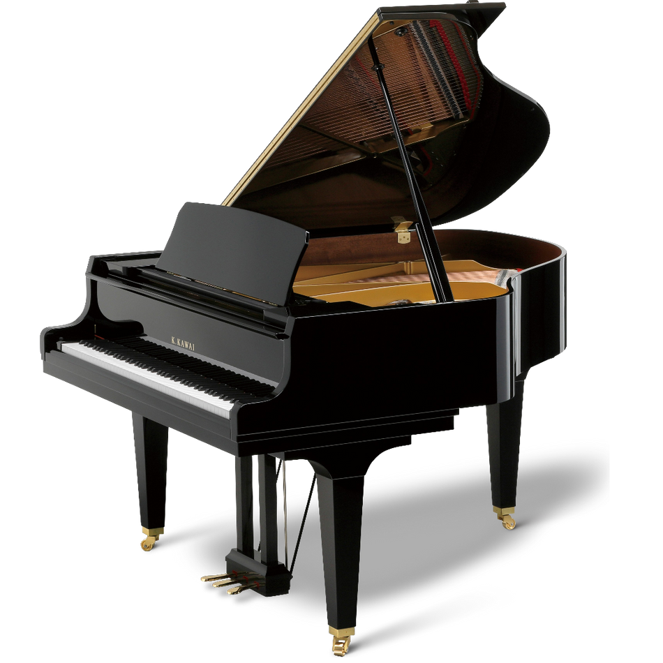 Kawai GL-30 M PEP Grand Piano With Bench Ebony Polish Indonesia - front view - Harmony House Dubai