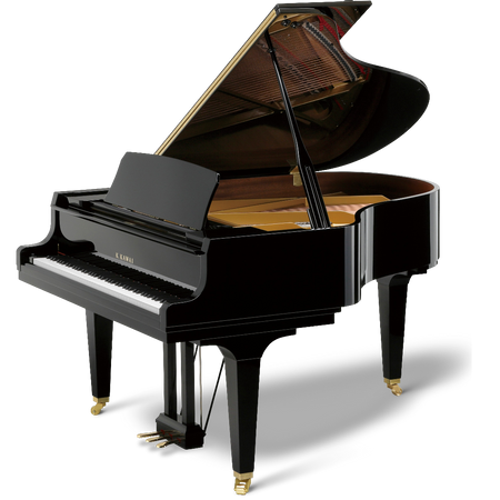 Kawai GL-40 M PEP JP Grand Piano With Bench Ebony Polish Japan - front view - Harmony House Dubai