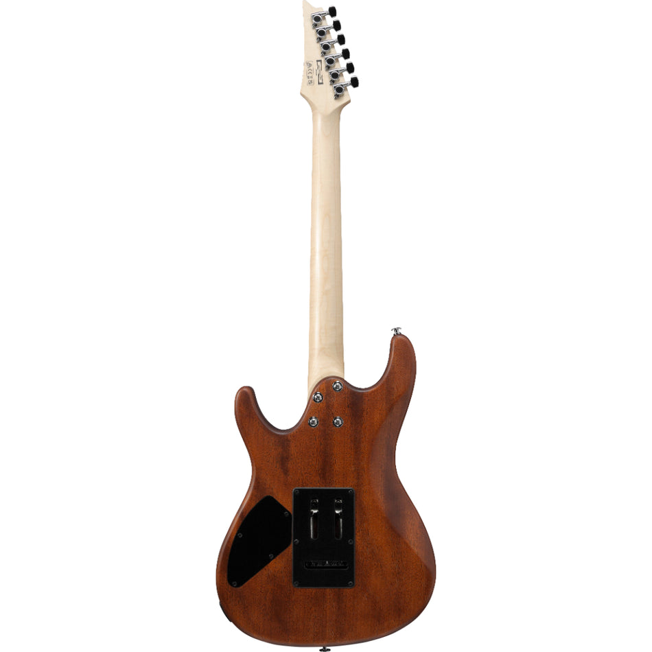 Ibanez GSA60-WNF Electric Guitar Walnut Flat - side profile view - Harmony House Dubai