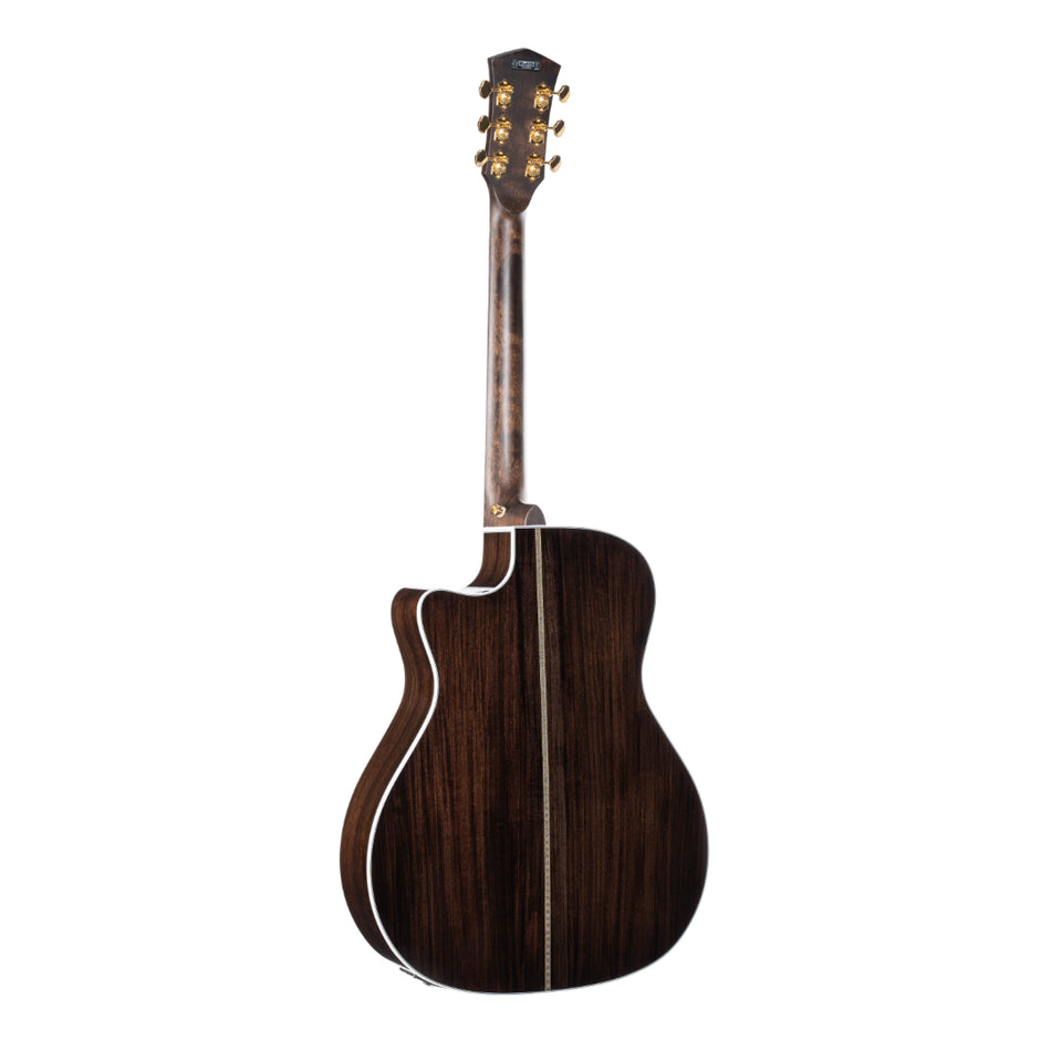 Cort GOLD-A8 NAT Electric Acoustic Guitar with Case | Natural Gloss