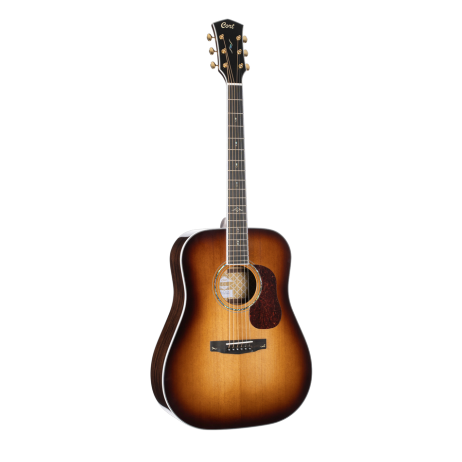 Cort GOLD-D8-LB Acoustic Guitar with Case | Light Burst