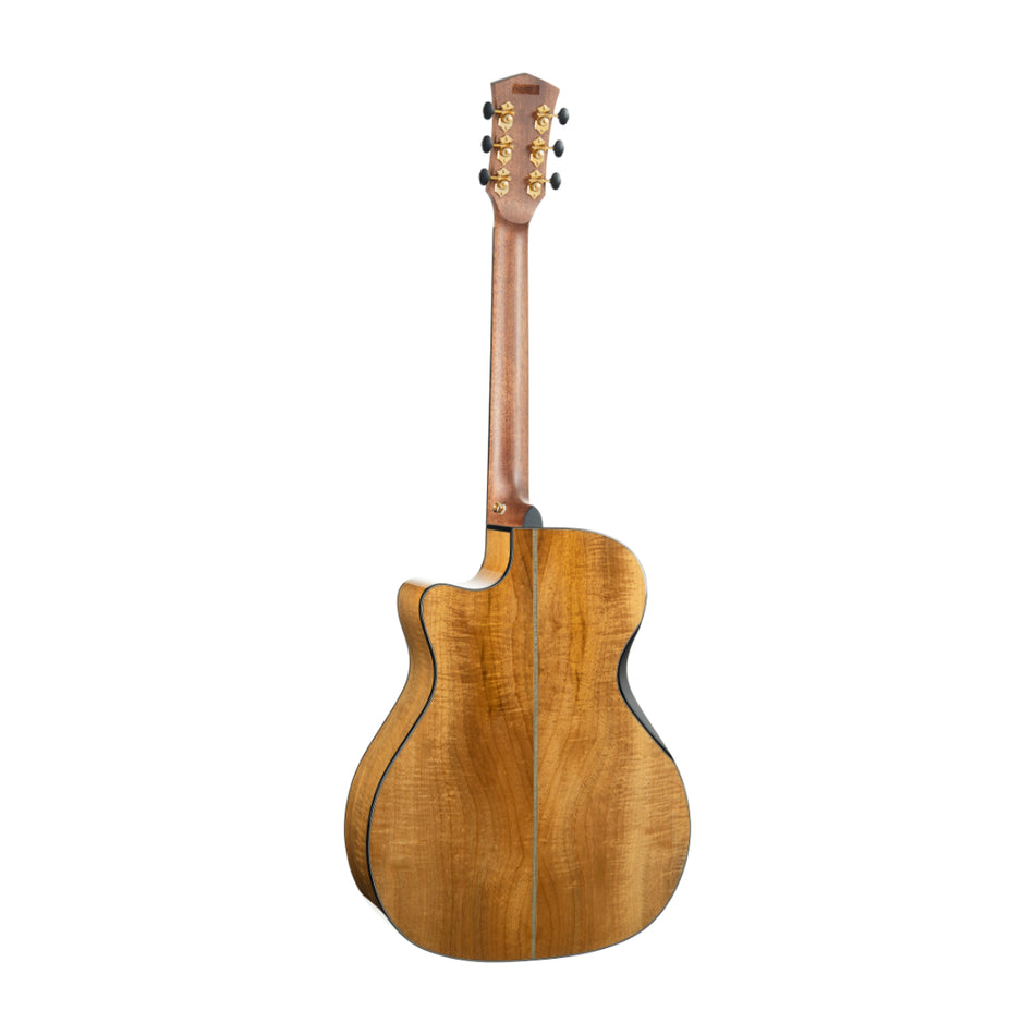 Cort GOLD EDGE NAT Electric Acoustic Guitar with Case | Natural Gloss