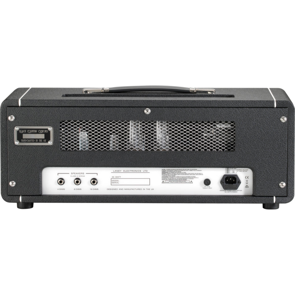 Laney Supergroup LA30BL All Tube Guitar Head - side profile view - Harmony House Dubai