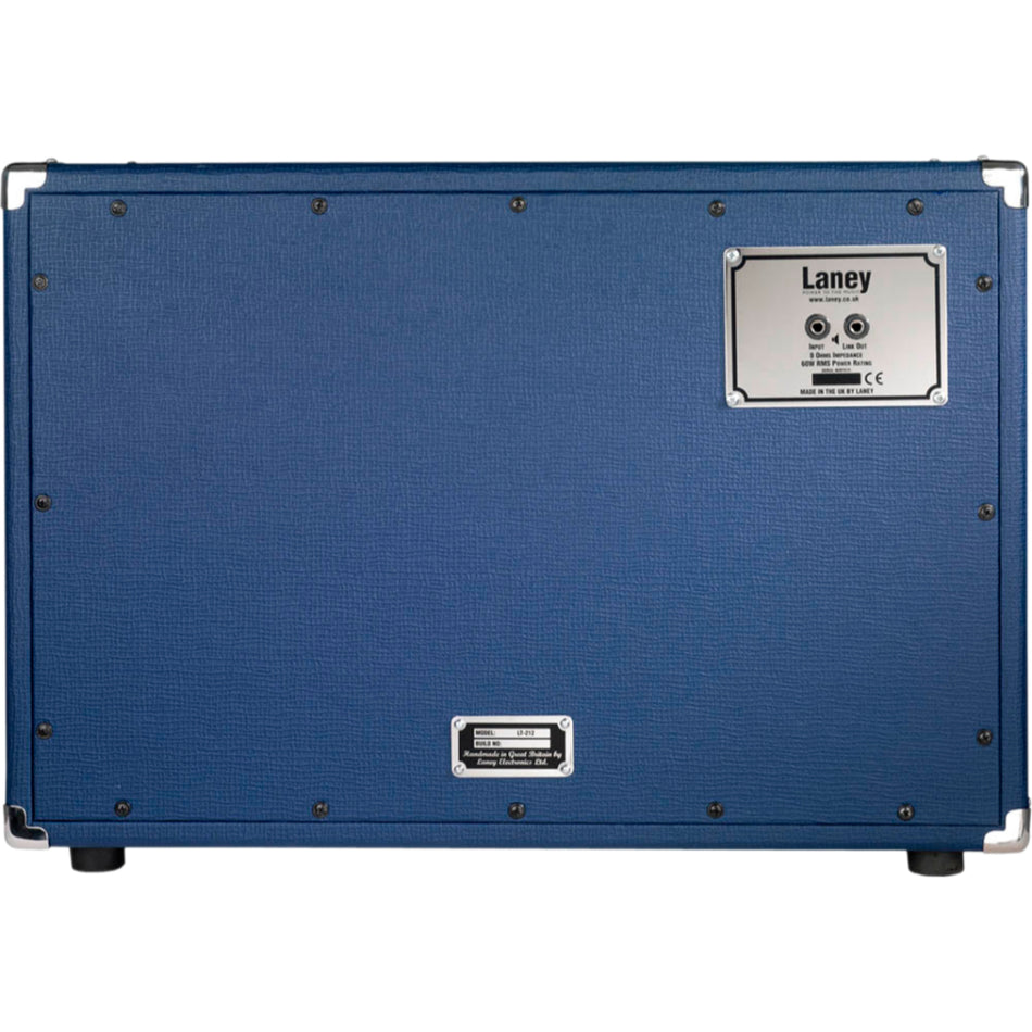Laney 2x12 LT212 Guitar Speaker Cabinet Blue - side profile view - Harmony House Dubai