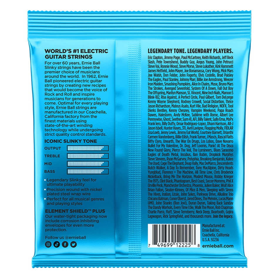 Ernie Ball P02225 Extra Slinky Nickel Wound Electric Guitar Strings | 8-38 Gauge