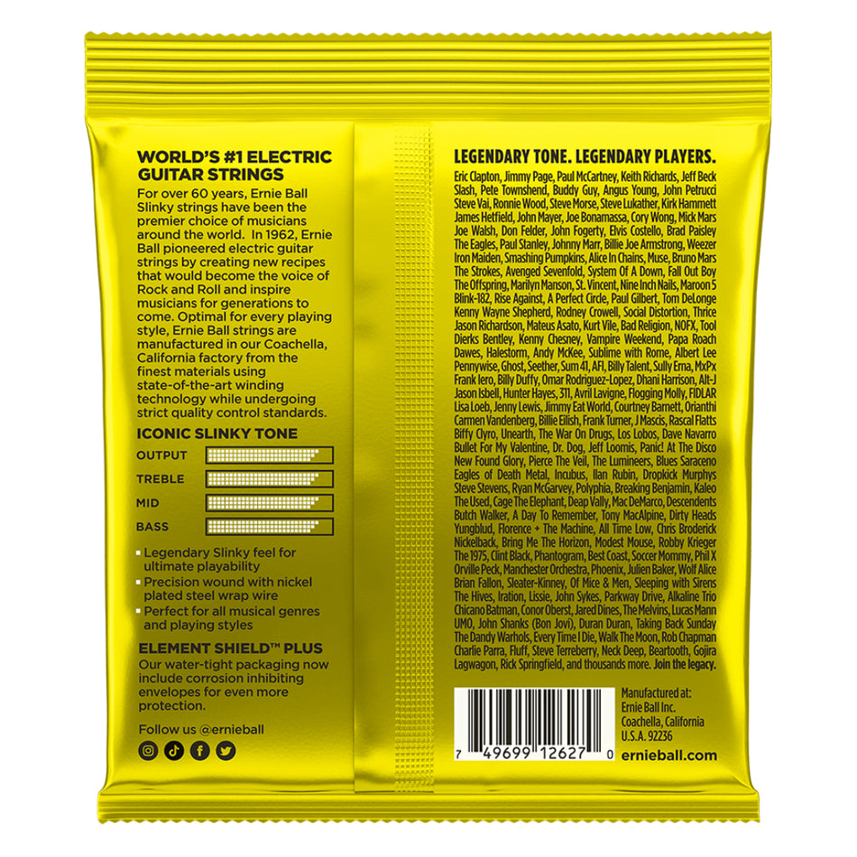 Ernie Ball P02627 Beefy Slinky Nickel Wound Electric Guitar Strings | 11-54 Gauge