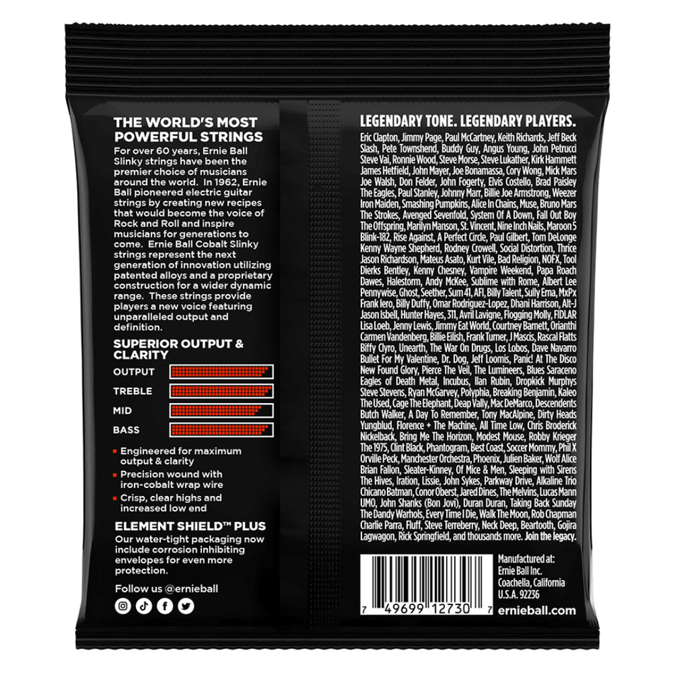 Ernie Ball P02730 Slinky Cobalt 7-String 10-62 Gauge