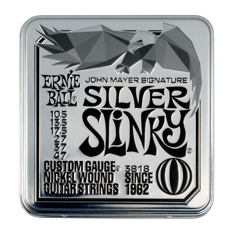 Ernie Ball P03818 John Mayer Silver Slinky Strings 3-Pack