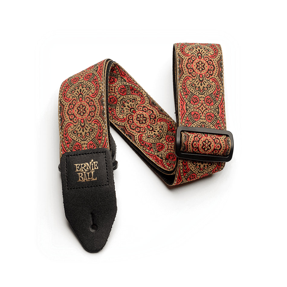 Ernie Ball P04162 – Crimson Paisley Jacquard Guitar Strap