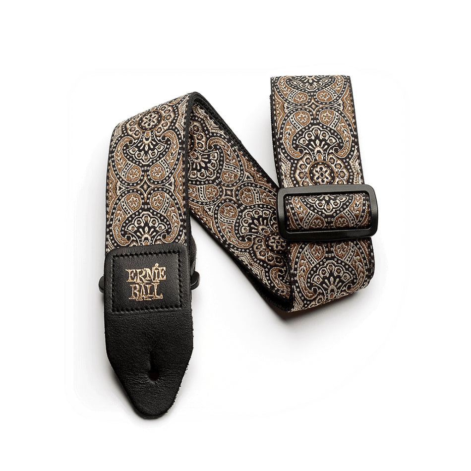 Ernie Ball P04163 – Gold & Black Paisley Guitar Strap