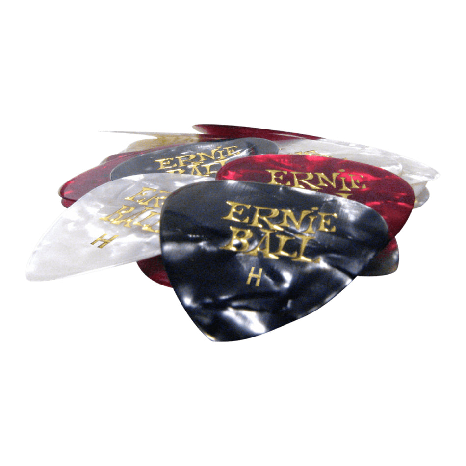 Ernie Ball P09168 – Pearloid Cellulose Picks | Assorted | 24-Pack