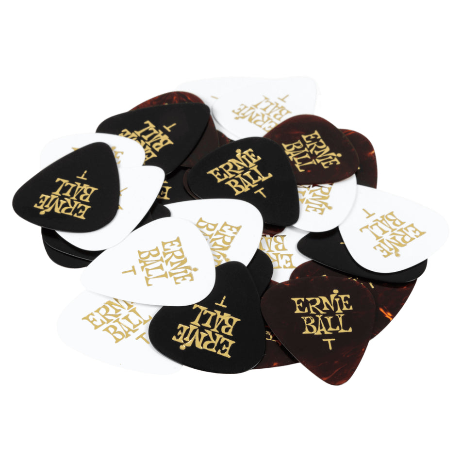 Ernie Ball P09176 Cellulose Guitar Picks Thin Assorted 12 Pack