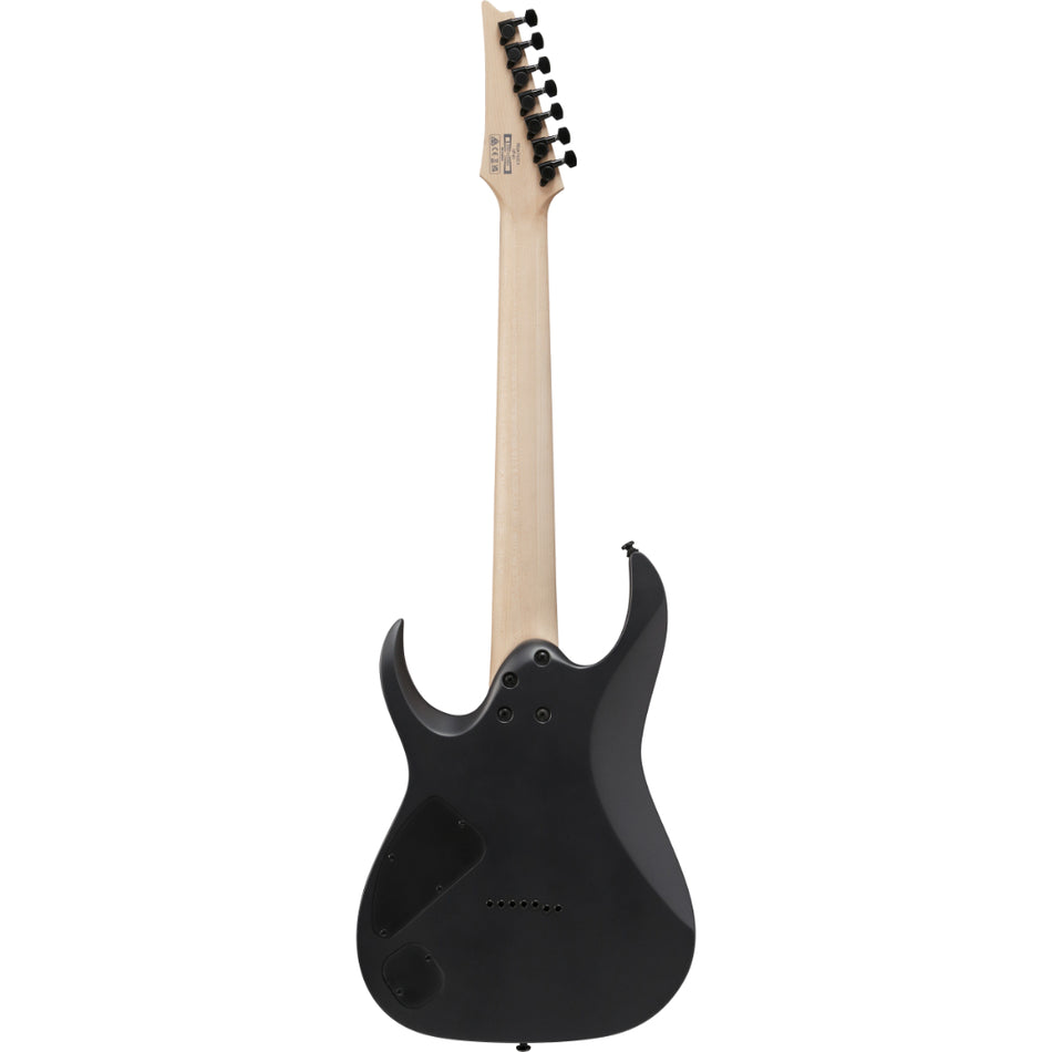 Ibanez RGA742EX-BAM 7 String Electric Guitar Black Aurora Burst Matte - side profile view - Harmony House Dubai