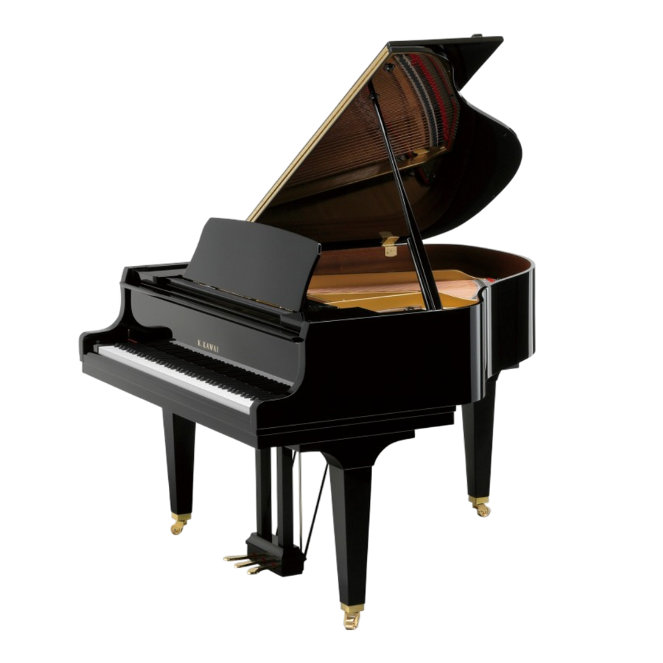 Kawai GL-20 M PEP Grand Piano With Bench Ebony Polish Indonesia - front view - Harmony House Dubai